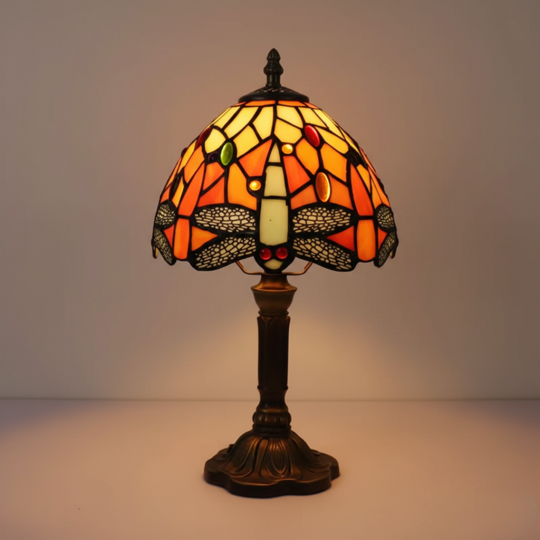 Luminária de Mesa LED Vitral Decorativa
