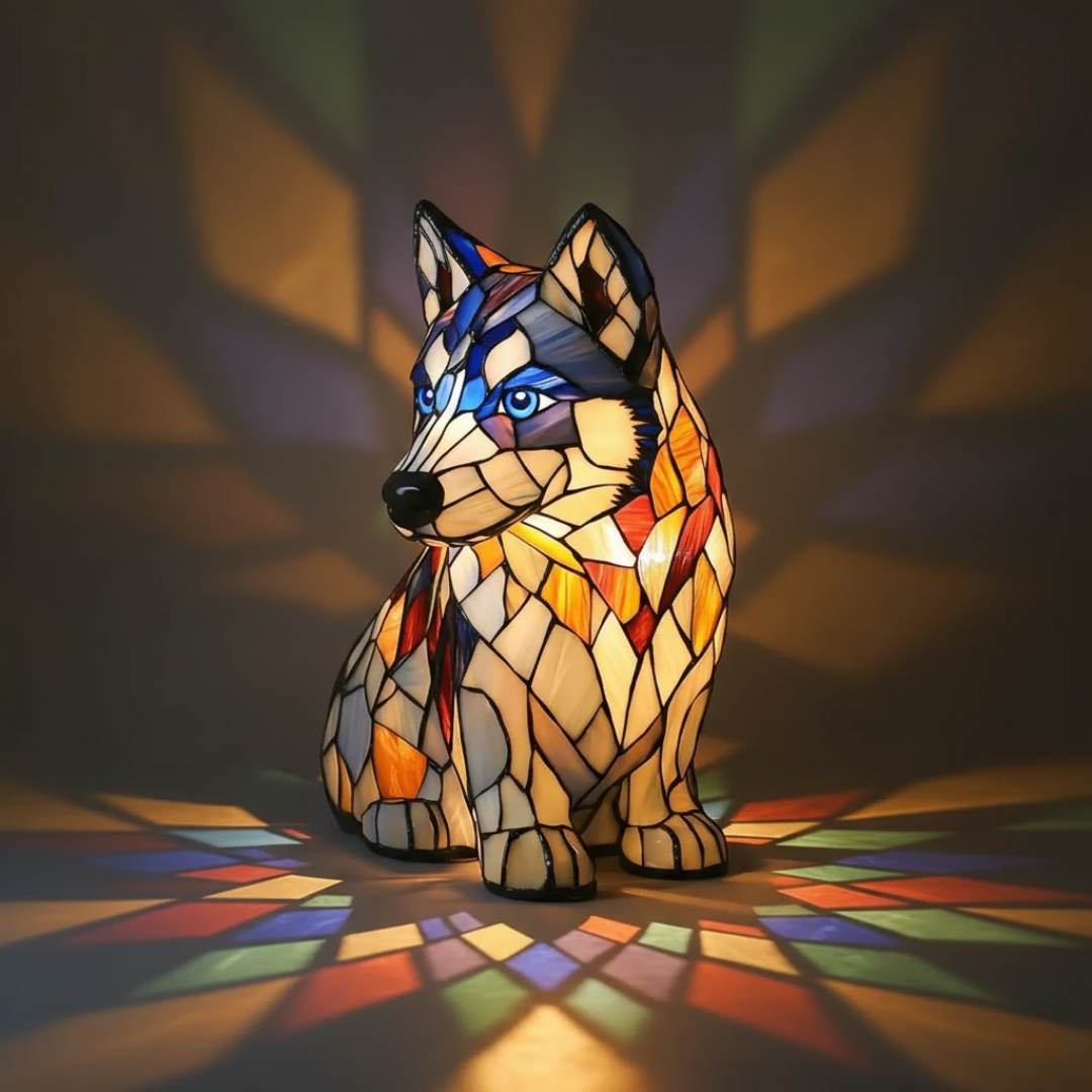 Husky ártico – Luminária Artística