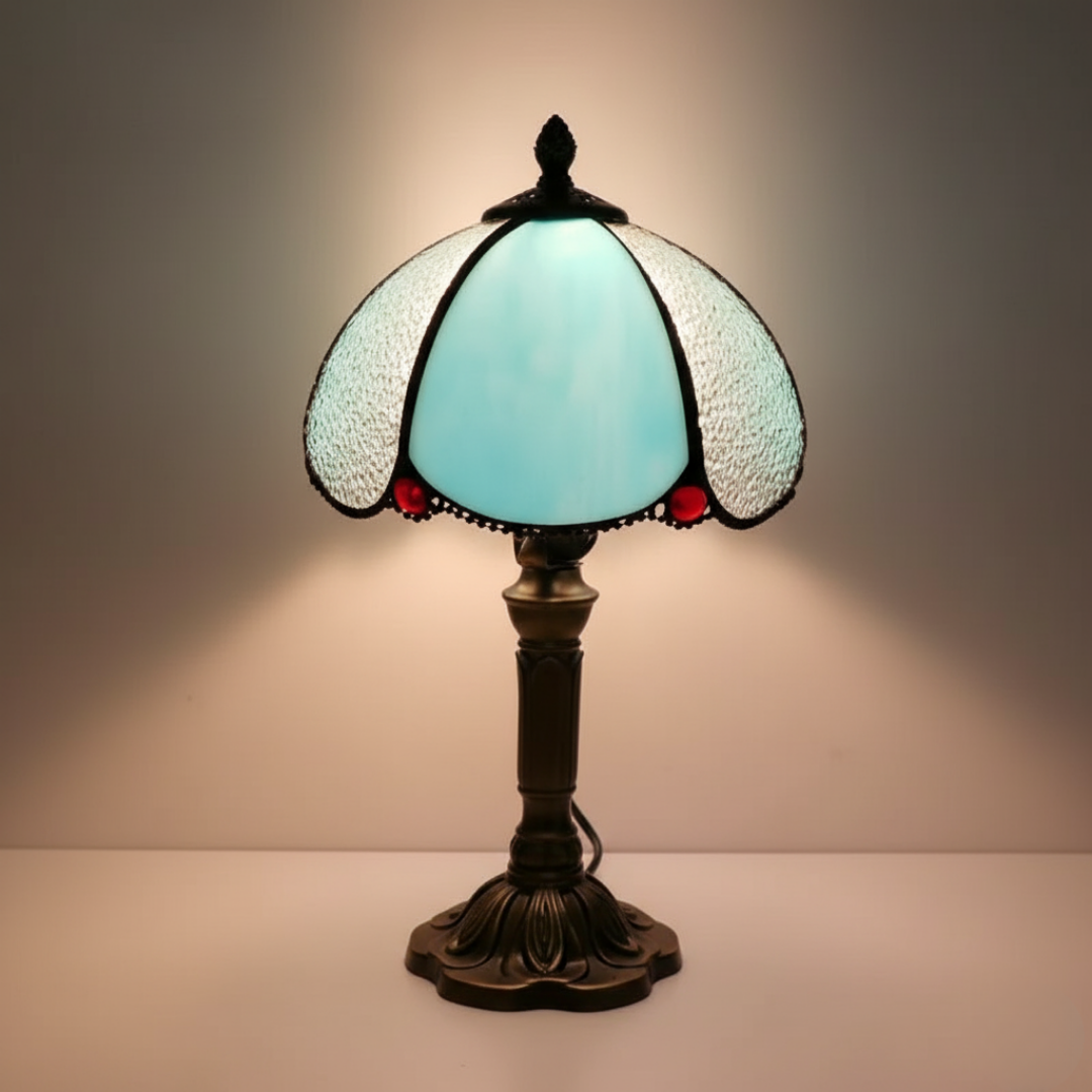 Luminária de Mesa LED Barroca Luxuosa