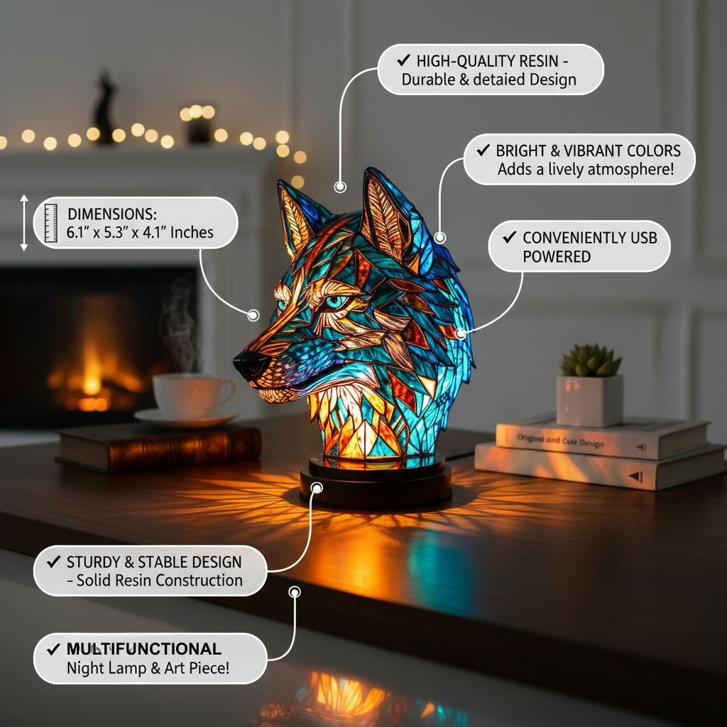 Bo – Luminária Lobo Encantador