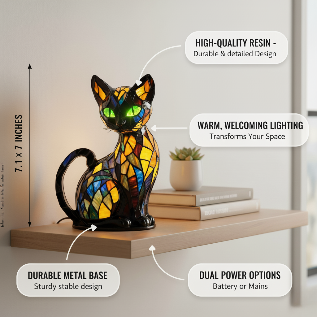 Luminária Felino Gracioso