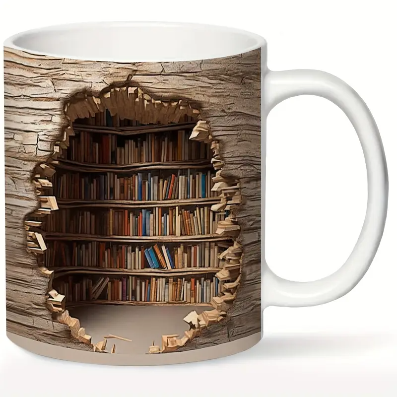 Caneca Termômetro Charmosa da Biblioteca