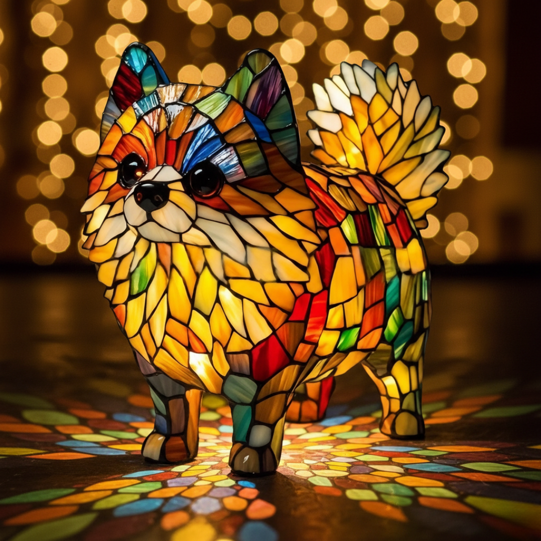 Luminária Pomeranian Vibrante