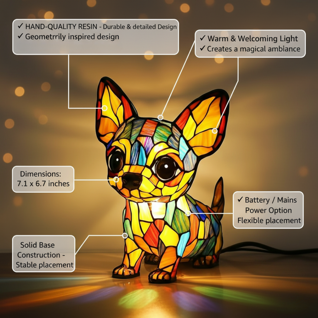 Chihuahua Charmoso – Luminária Decorativa