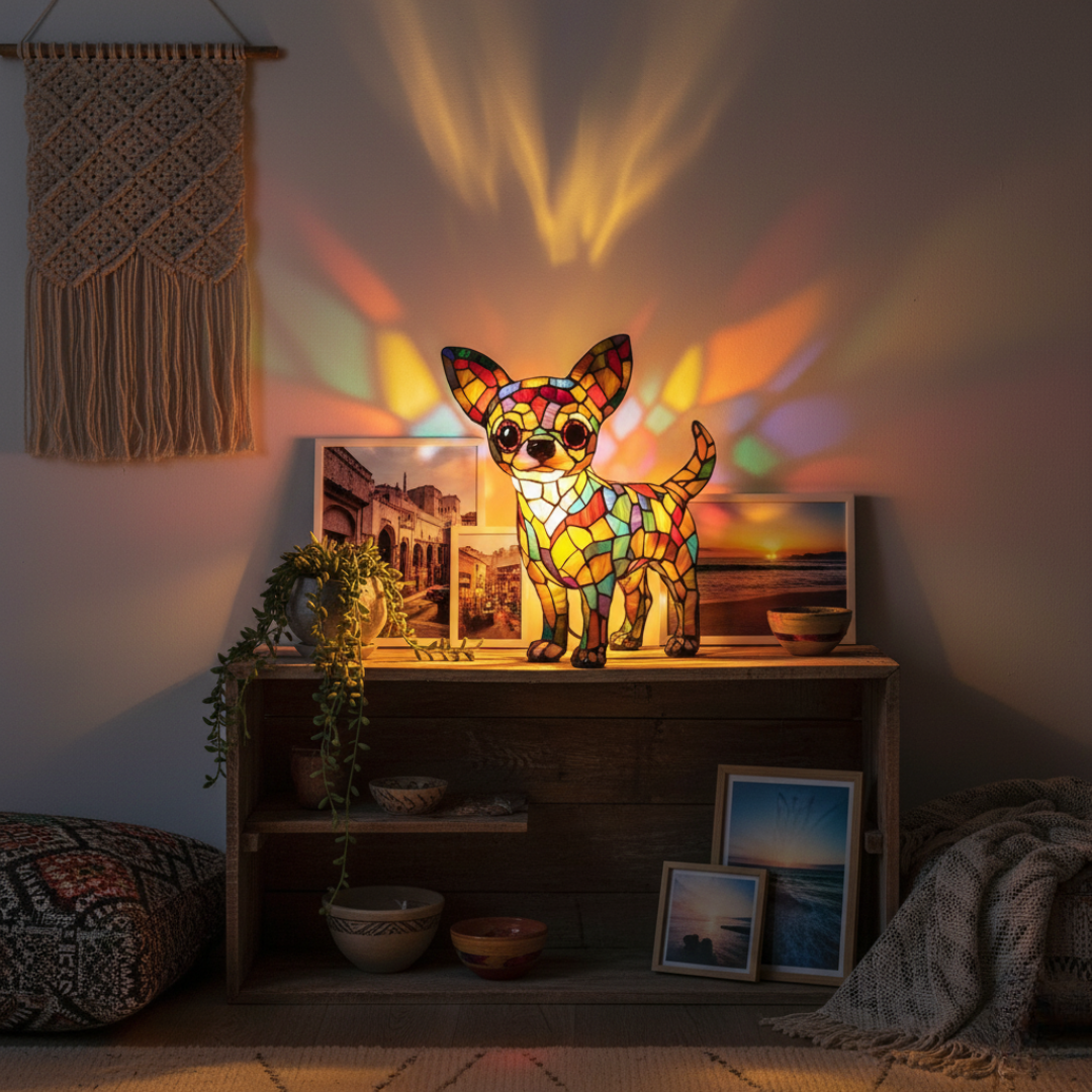 Vida com um Chihuahua – Luminária Artística