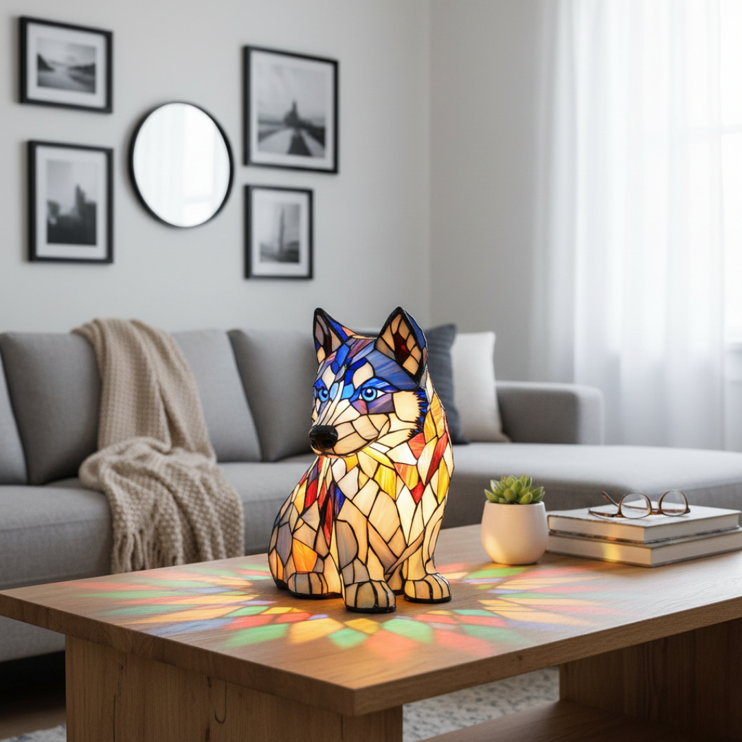 Husky ártico – Luminária Artística
