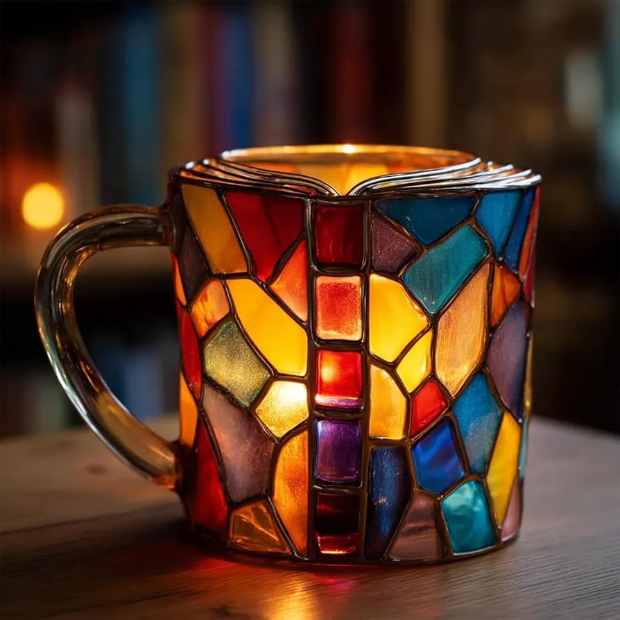 Caneca Artesanal 3D Aurora com Tema de Livro