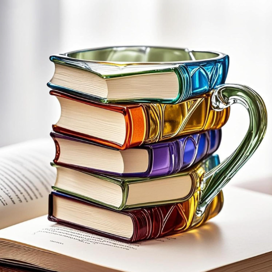 Caneca de Livro Aurora 3D Artesanal II
